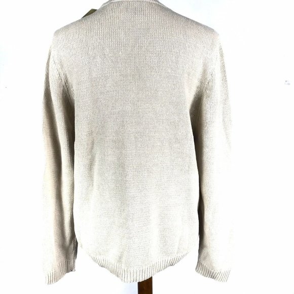 Ms Lee Colorblock Knit Pullover Sweater Teal Blue - Picture 5 of 9